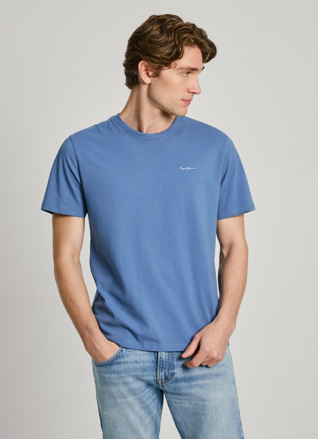 Bild von Pepe Jeans T-Shirt CONNOR mit gesticktem Logo auf der Brust