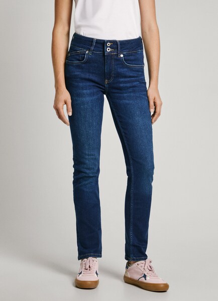 Bild von Pepe Jeans Slim-fit-Jeans »SLIM JEANS MW«, mit extrabreitem Bund mit Doppelknopf-Verschluss