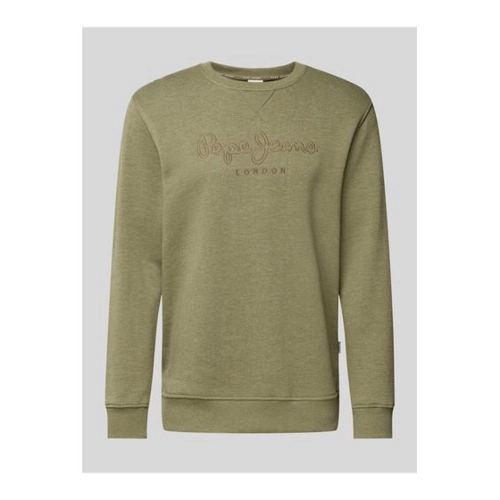 Bild von Sweatshirt mit Label-Stitching Modell 'Nouvel' von Pepe Jeans