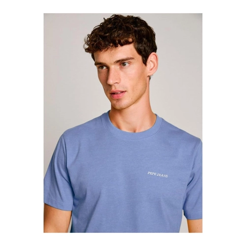 Bild von T-Shirt mit Label-Stitching Modell 'DAMIAN' von Pepe Jeans