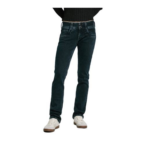 Bild von Pepe Jeans Damen Jeans SLIM JEANS MW ICONIC GEN - Slim Fit Blau - Dark Blue Denim