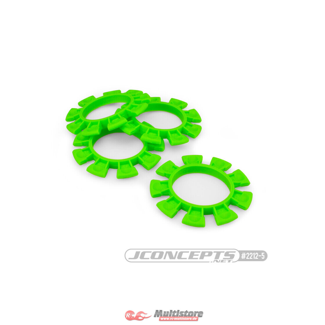 Bild von JConcepts Satellite tire gluing rubber bands - green - fits 1/10th, SCT and 1/8th buggy / JCO2212-5