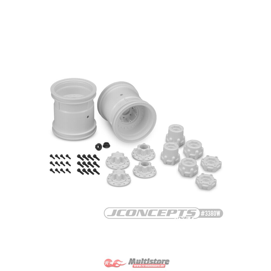Bild von Jconcepts Midwest 2.2 MT 12mm hex wheel w/ adaptors - (white) - 2pc. / JCO3380W"