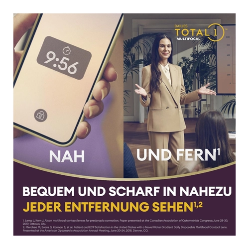 Bild von Dailies Total 1 Multifocal Tageslinsen - 30 Stück