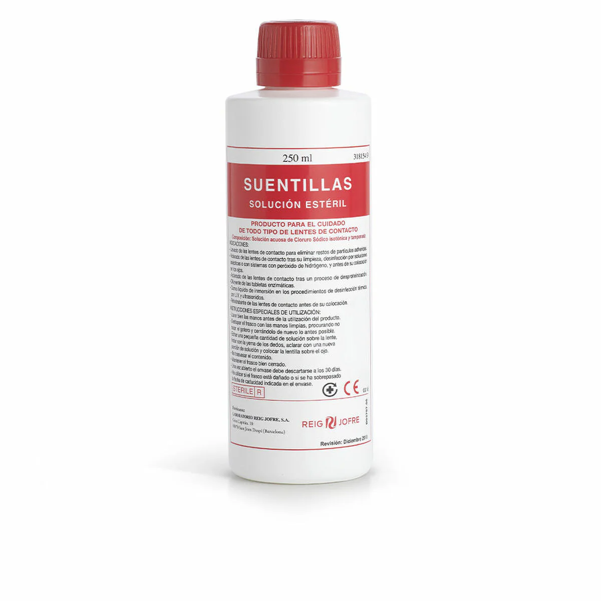 Bild von Physiologisches Serum Suentillas Solución Estéril 250 ml Kontaktlinsen