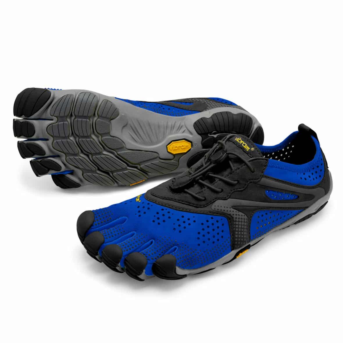 Bild von VIBRAM FiveFingers V-Run Men Blue/Black - Laufschuhe / Zehenschuhe Barfußschuh