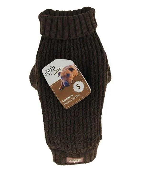 Bild von AFP All For Paws - Knitted Dog Sweater Fishermans Brown 40cm