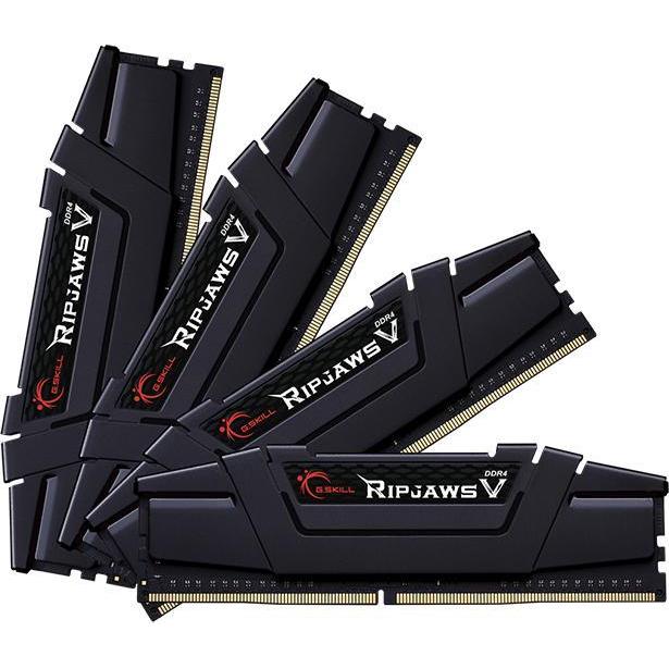 Bild von G.Skill Ripjaws V 64GB DDR4-3200Mhz Speichermodul (4 x 16GB, 3200 MHz, DDR4-RAM, DIMM), RAM, Schwarz