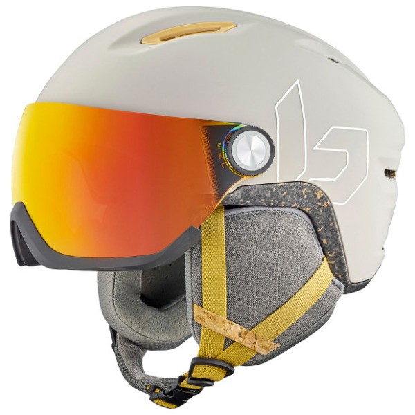 Bild von BOLLE ECO V-ATMOS Helm 2025 oatmeal matte/eco photochromic fire red - M
