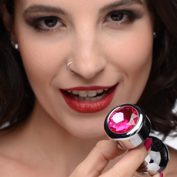 Bild von Pink Gemstone - Weighted Base Aluminum Plug - Medium