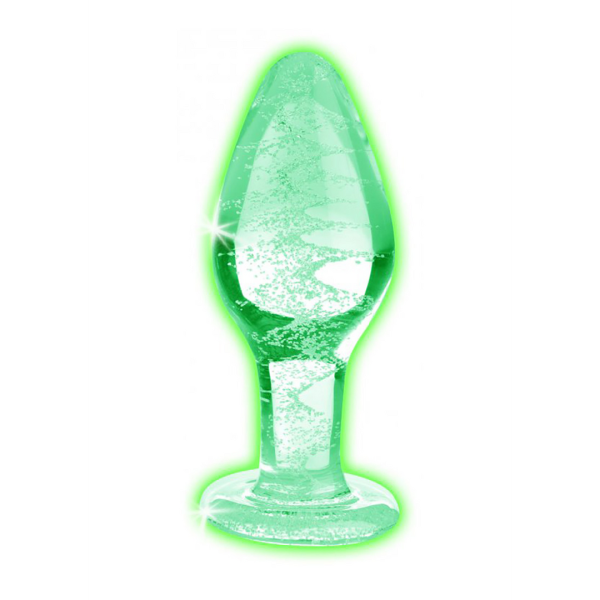 Bild von Glow-In-The-Dark - Glass Butt Plug - Large