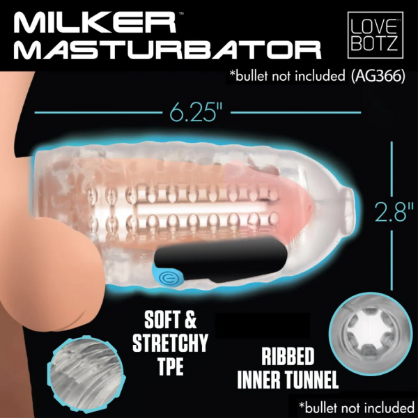 Bild von Milker TPE Masturbator - Clear