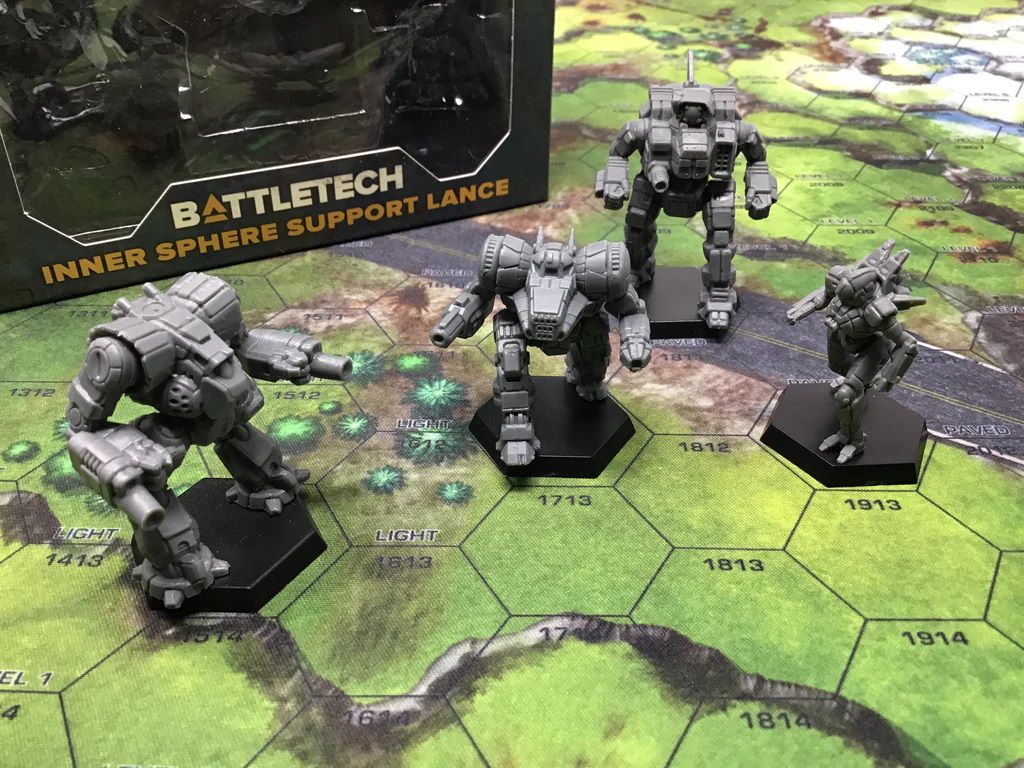 Bild von Battletech Inner Sphere Support Lance EN Mechs Roboter Kerensky CatalystLaby