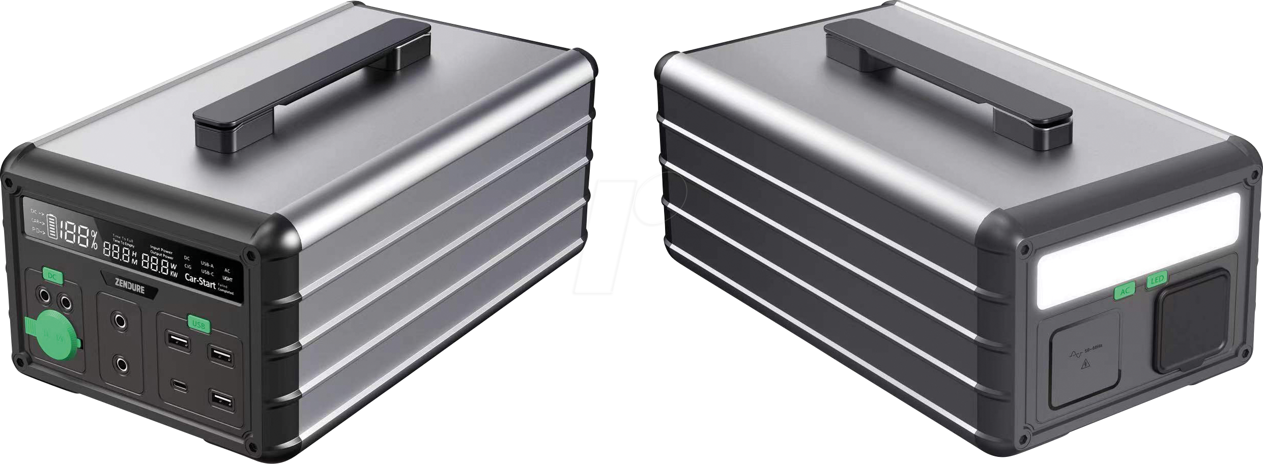 Bild von Zendure SuperBase 1000M Powerstation 69.6Ah SuperCharge Li-Ion Statusanzeige, mit Laderegler