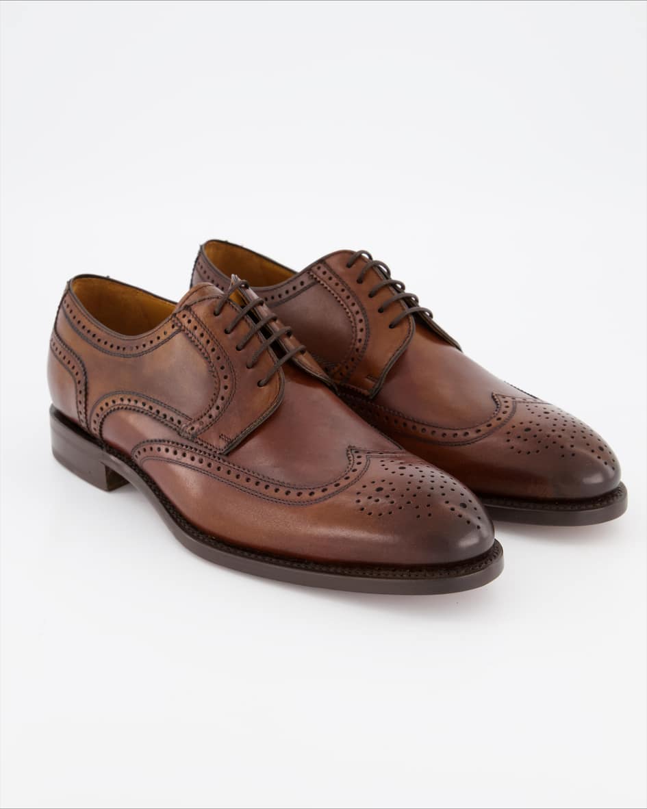 Bild von Berwick Schuhe - 3571-K4 Glattleder (Braun, Gr. 42½)