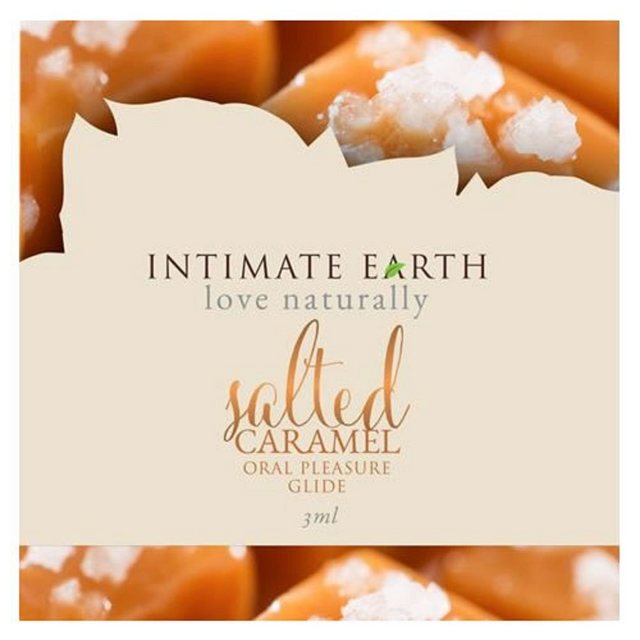 Bild von Intimate Earth Gleitgel Salted Caramel (mit Wärme-Effekt und Salzkaramell-Geschmack), Sachet mit 3ml, 1-tlg., veganes und biologisches Gleitgel - aromatisiert