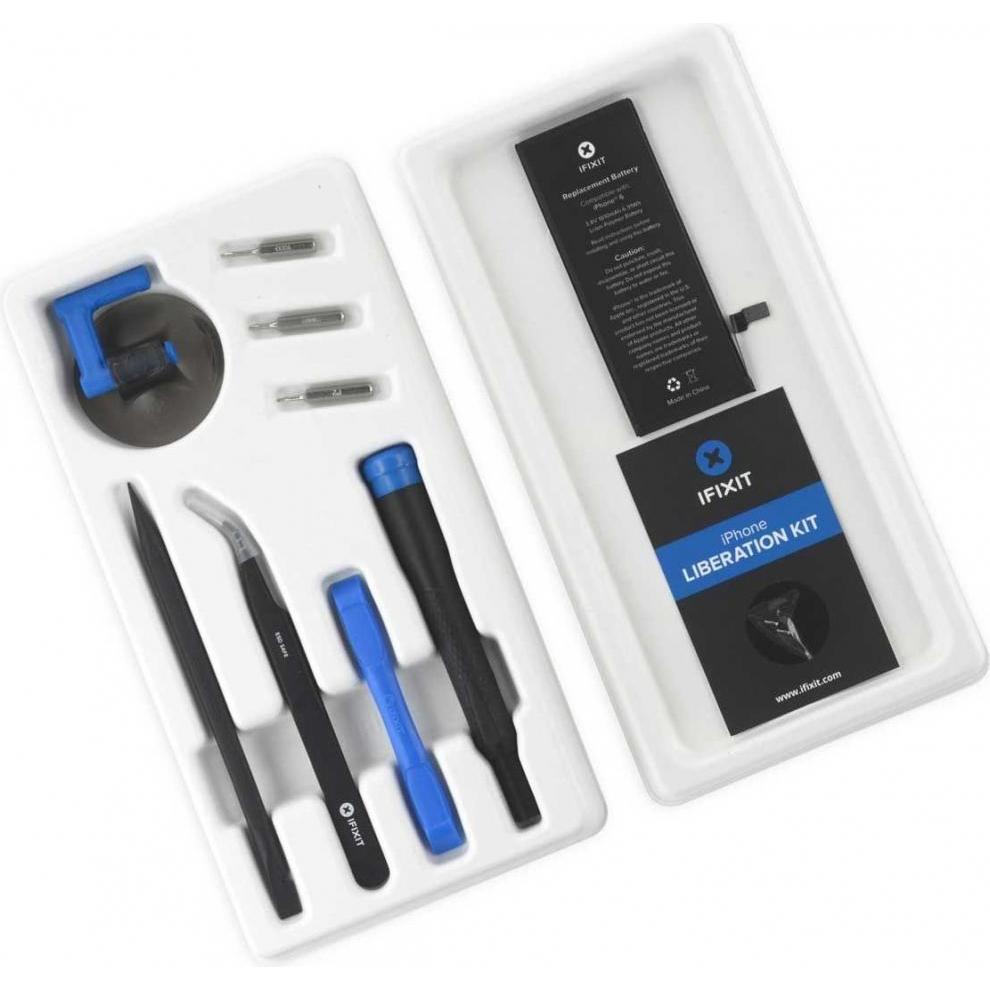 Bild von iFixit EU124002-5 Handy-Ersatzteil Batterie/Akku Schwarz, Smartphone Akku