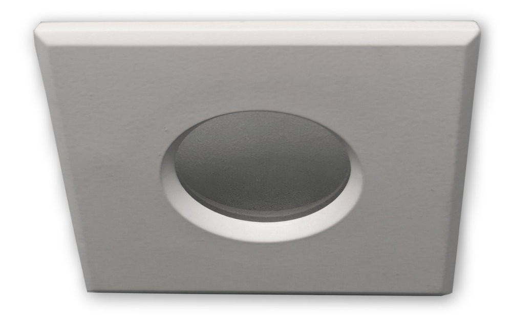 Bild von LED Badstrahler CCT GU10 dimmbar IP44 Eckig weiss 5,5W 230V