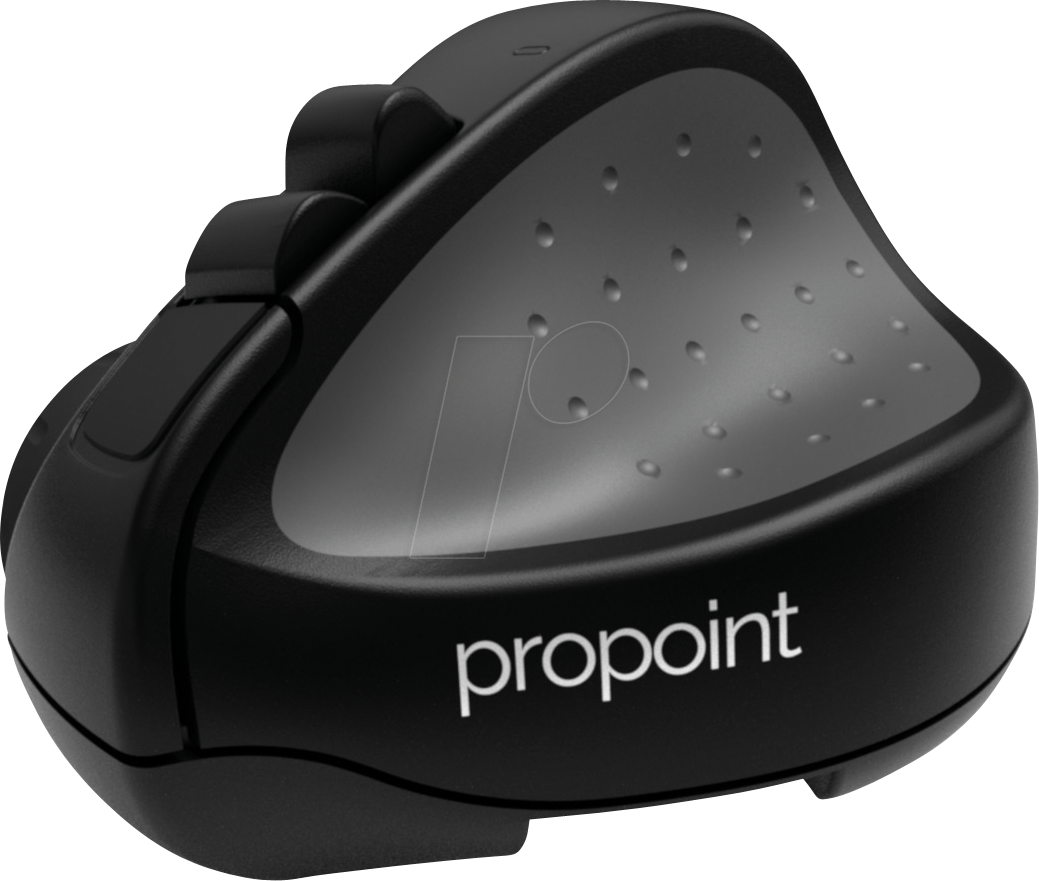 Bild von Swiftpoint ProPoint Wireless Ergonomic Mouse & Presentation Clicker with Health Software, Vertical Pen Grip, Virtual Laser Pointer & Spotlight, Compatible with iPad & Includes iOS App, Black/Gray