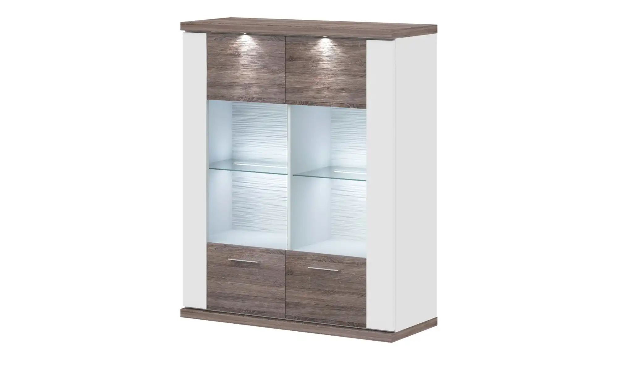 Bild von Primo Hängevitrine   Titan ¦ holzfarben ¦ Maße (cm): B: 105 H: 130 T: 42 Kommoden & Sideboards > Vitrinen - Möbel Kraft