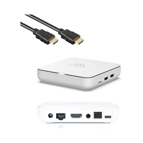 Bild von Homatics Box R Android TV Mediaplayer (4K UHD, HDR, 5GHz WiFi, Bluetooth, Sprachfernbedienung, Weiß)
