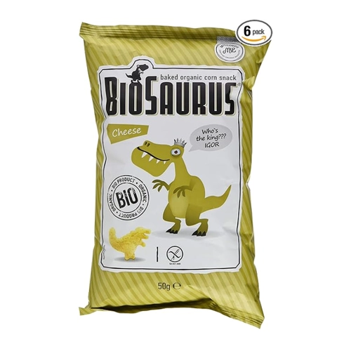 Bild von Mais-Snacks BioSaurus mit Käse