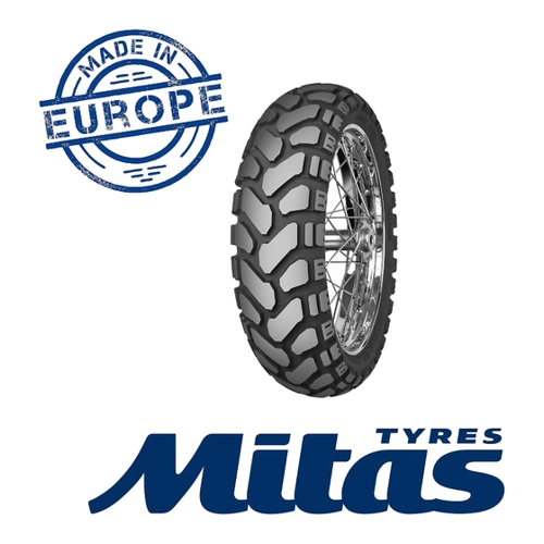 Bild von 110/80 B19 59T E-07+ Dakar yellow Front M+S M/C