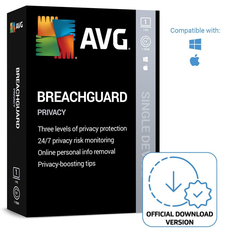 Bild von Avast AVG Breach Guard (1 PC) - 1 Jahr DE | Download & Produktschlüssel