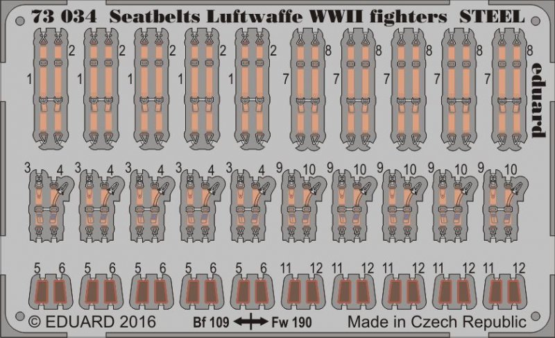 Bild von Eduard Seatbelts Luftwaffe WWII fighters STEEL