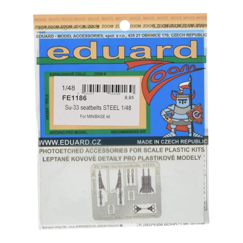 Bild von Eduard Photoetch (Zoom) 1:48 - Su-33 Seatbelts STEEL