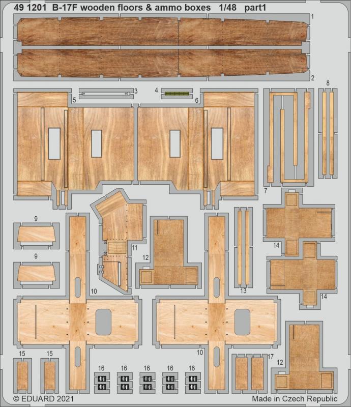 Bild von Boenig B-17F - Wooden floors & ammo boxes [HKM]