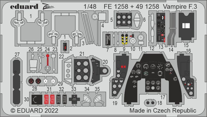 Bild von Eduard Vampire F.3 for AIRFIX