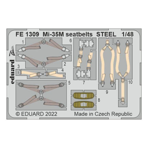 Bild von Eduard Accessories FE1309 - 1:48 Mi-35M seatbelts STEEL für ZVEZDA im Test