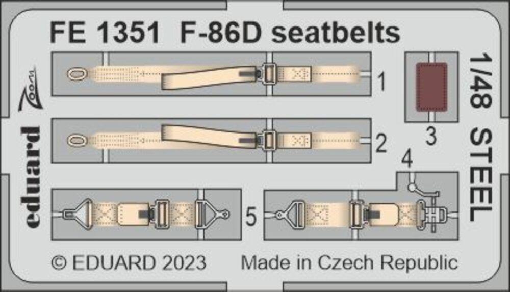 Bild von Eduard F-86D seatbelts STEEL 48 REVELL