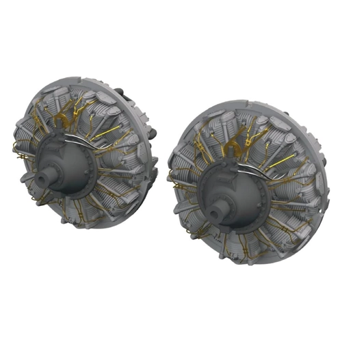 Bild von B-25J - Engines - Print [HKM], Eduard Accessories 648870 - 1:48