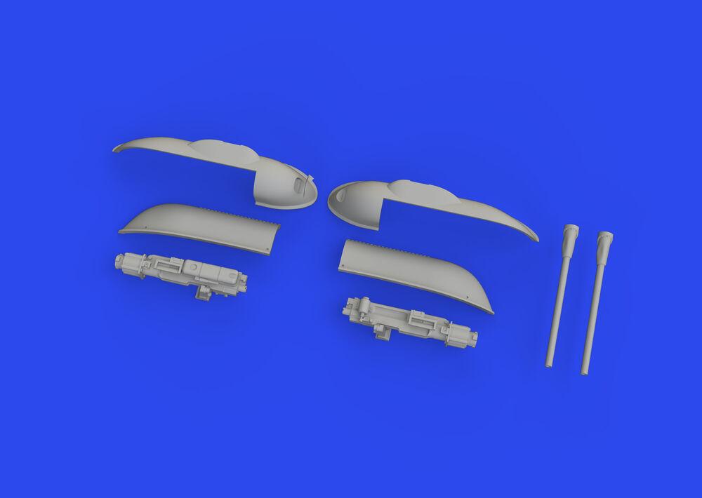 Bild von Messerschmitt Bf 109F/G/K - Gun pods - Print [Eduard]