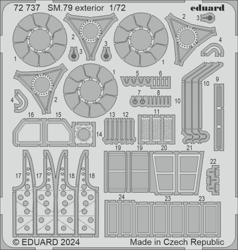 Bild von Eduard SM.79 exterior ITALERI