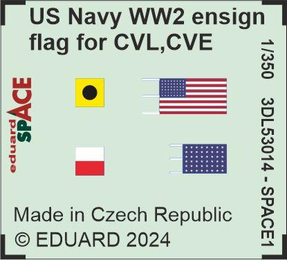 Bild von Eduard US Navy WW2 ensign flag for CVL, CVE, CL & DD SPACE