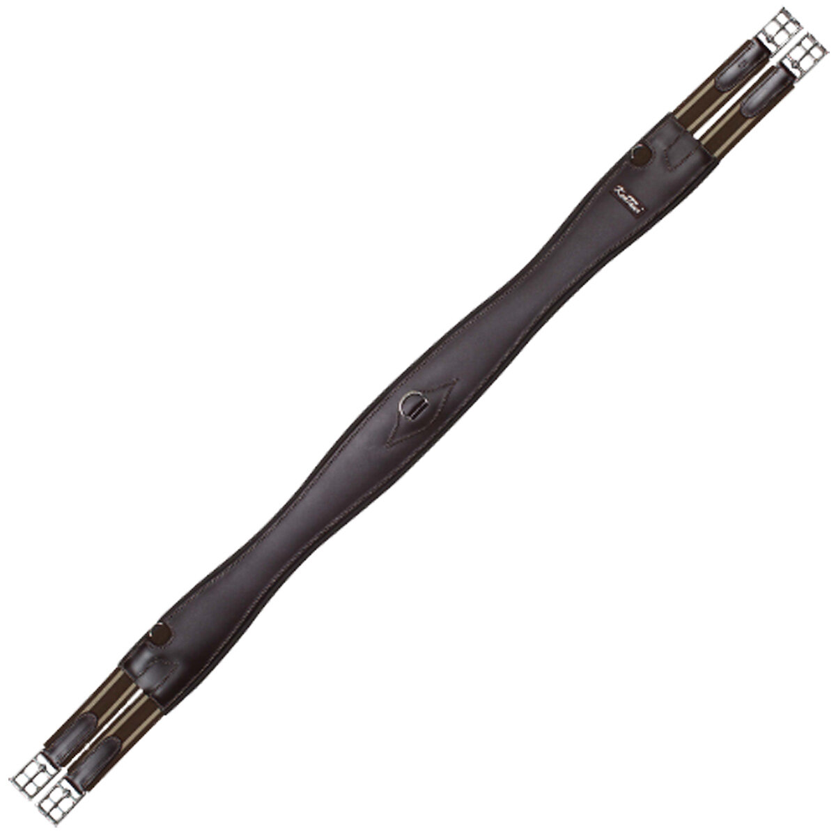Bild von KenTaur Ledersattelgurt VERONA dark brown 140 cm