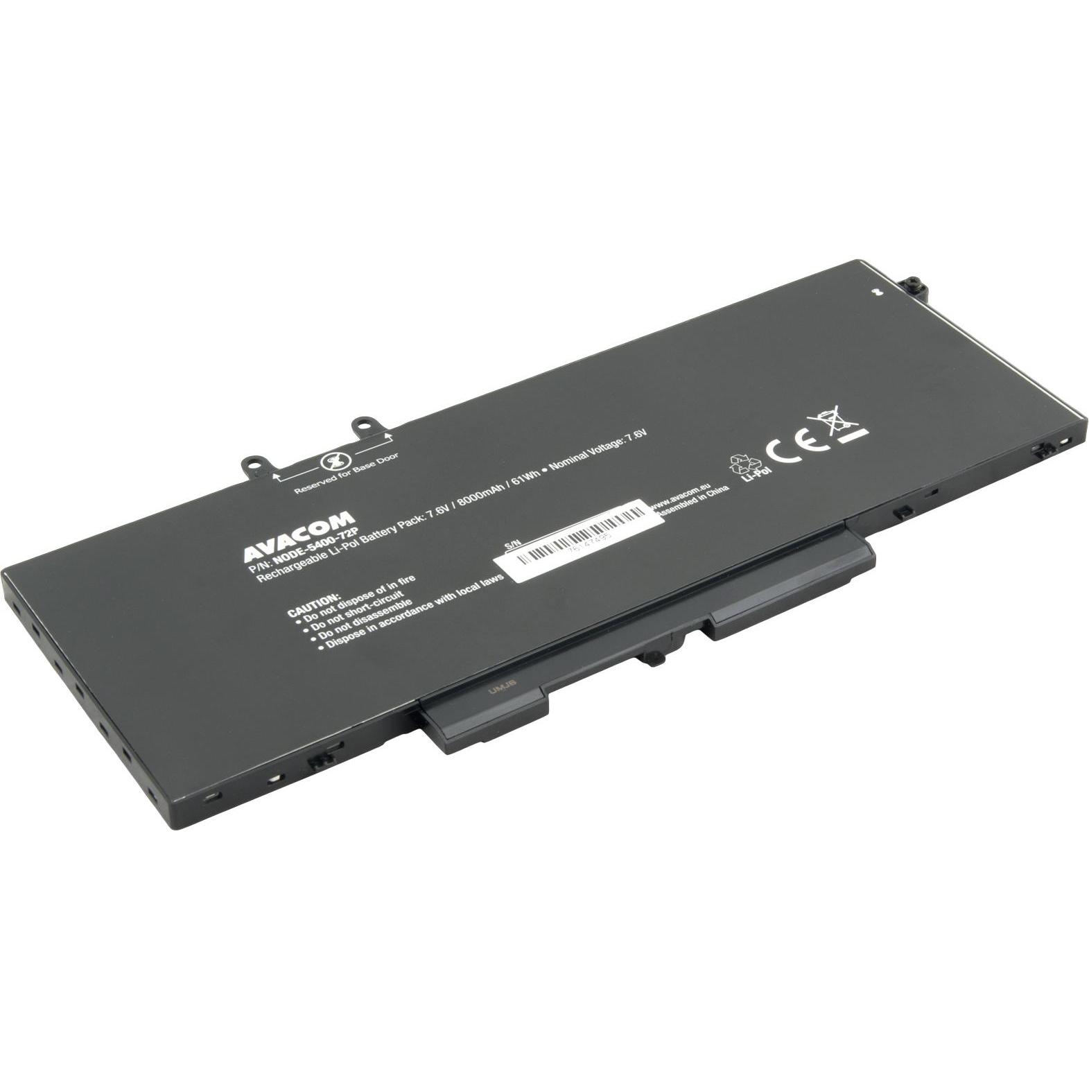 Bild von Avacom Náhradní baterie Avacom Dell Latitude 5400, 5500 Li-Pol 7,6V 8000mAh 61Wh (8000 mAh), Notebook Akku, Blau, Schwarz