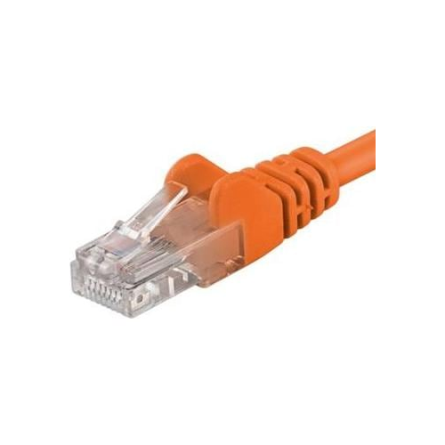 Bild von PREMIUMCORD Patchkabel UTP RJ45-RJ45 CAT5e 1m orange – Leistungsstark und zuverlässig