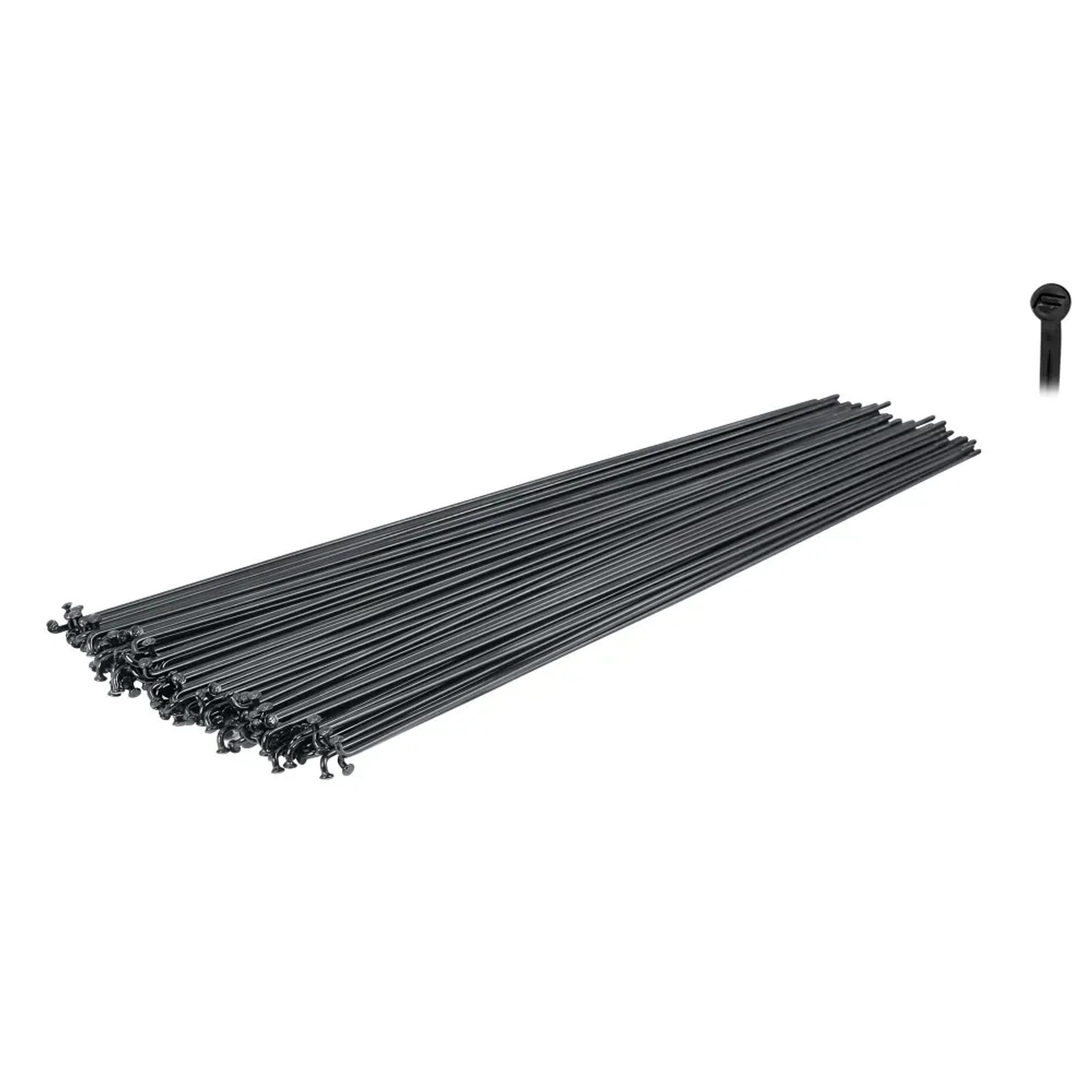 Bild von Force Speichen Inox Schwarz 2mm ohne Nippel Preis für 6 Stück Länge in mm 278