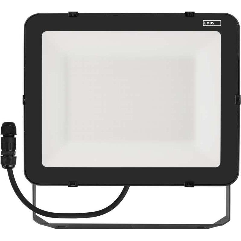 Bild von EMOS LED Strahler Profi 150W, wasserdichtes und stoßfestes Alu Flutlicht für Innen und Außen, Helligkeit 16500lm, Neutralweiß 4000K, CRI>80, Lebensdauer 50000h, Flacker-frei, 5 Jahre Garantie, Grau