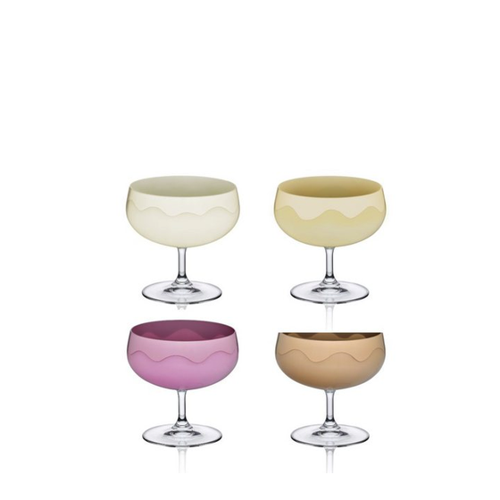 Bild von Crystalex Eisschale Eisbecher Candyland – 4er Set aus Kristallglas
