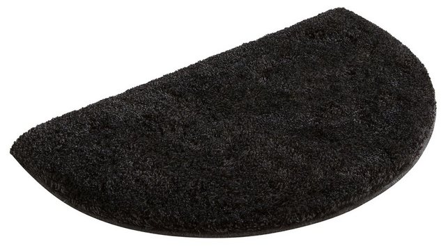Bild von Grund Badematte Melos, Höhe 27 mm, rutschhemmend beschichtet, fußbodenheizungsgeeignet, Kunstfaser, halbrund, melierte Optik, sehr weicher Flor, Melange-Effekt, Made in Europe