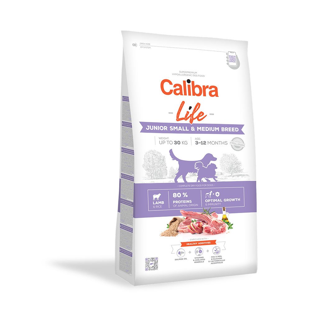 Bild von Calibra Life Junior Small And Medium Breed Lamb Dog Food 2.5kg Durchsichtig 2.5kg