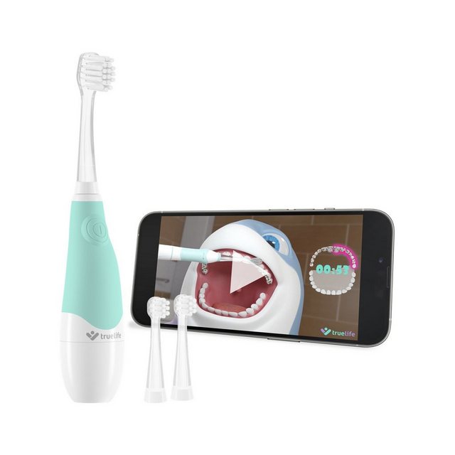 Bild von Truelife SonicBrush Baby G TLSBBG Elektrische Zahnbürste Schallzahnbürste Weiß, Türkis