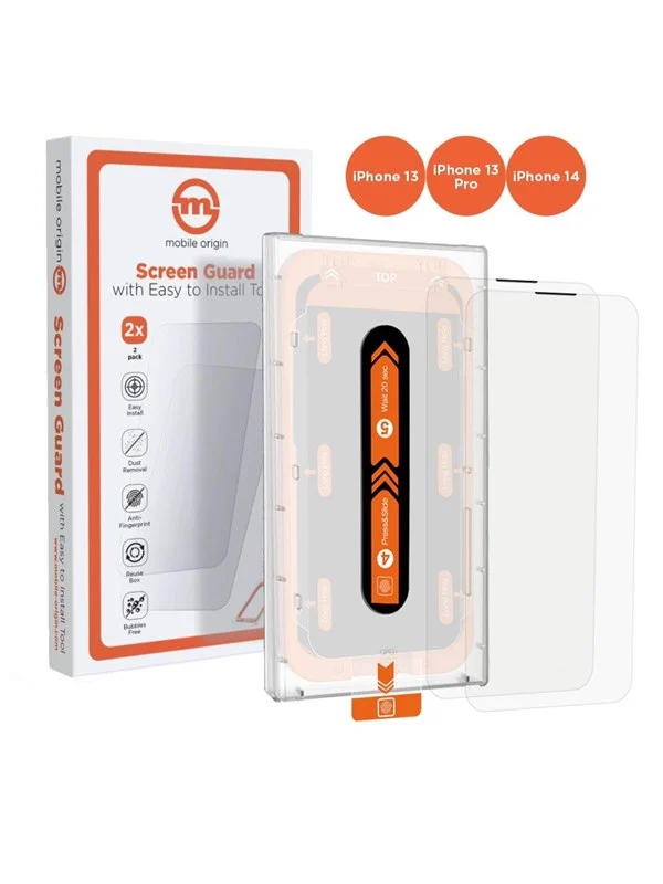 Bild von Mobile Origin Mobiles Origin iPhone 14 (2 Stück, Apple iPhone 14), Smartphone Schutzfolie, Transparent