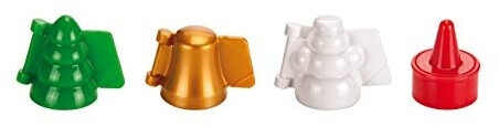 Bild von Tescoma Ausstechform Förmchen für gefülltes Gebäck DELÍCIA, 3 Weihnachtsmotive, Kunststoff, (Set, 4-St., 5 Stück), Weihnachtsmotive