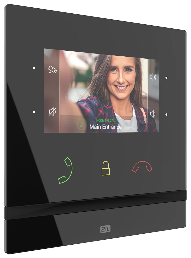 Bild von 2N Indoor Compact - Innensprechstelle - kabelgebunden - 10/100 Ethernet - Schwarz (91378501)